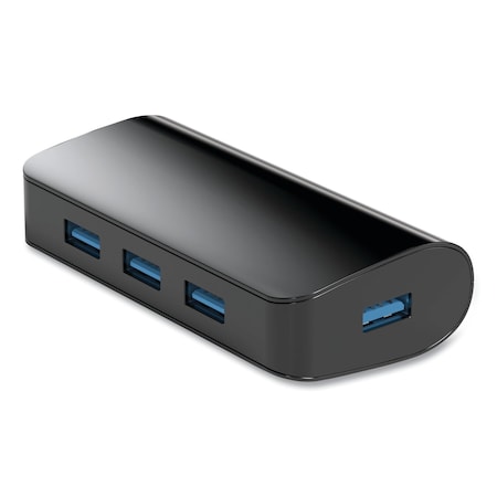 Nxt Technologies USB 3.0 Hub, 4 Ports, Black NX29745